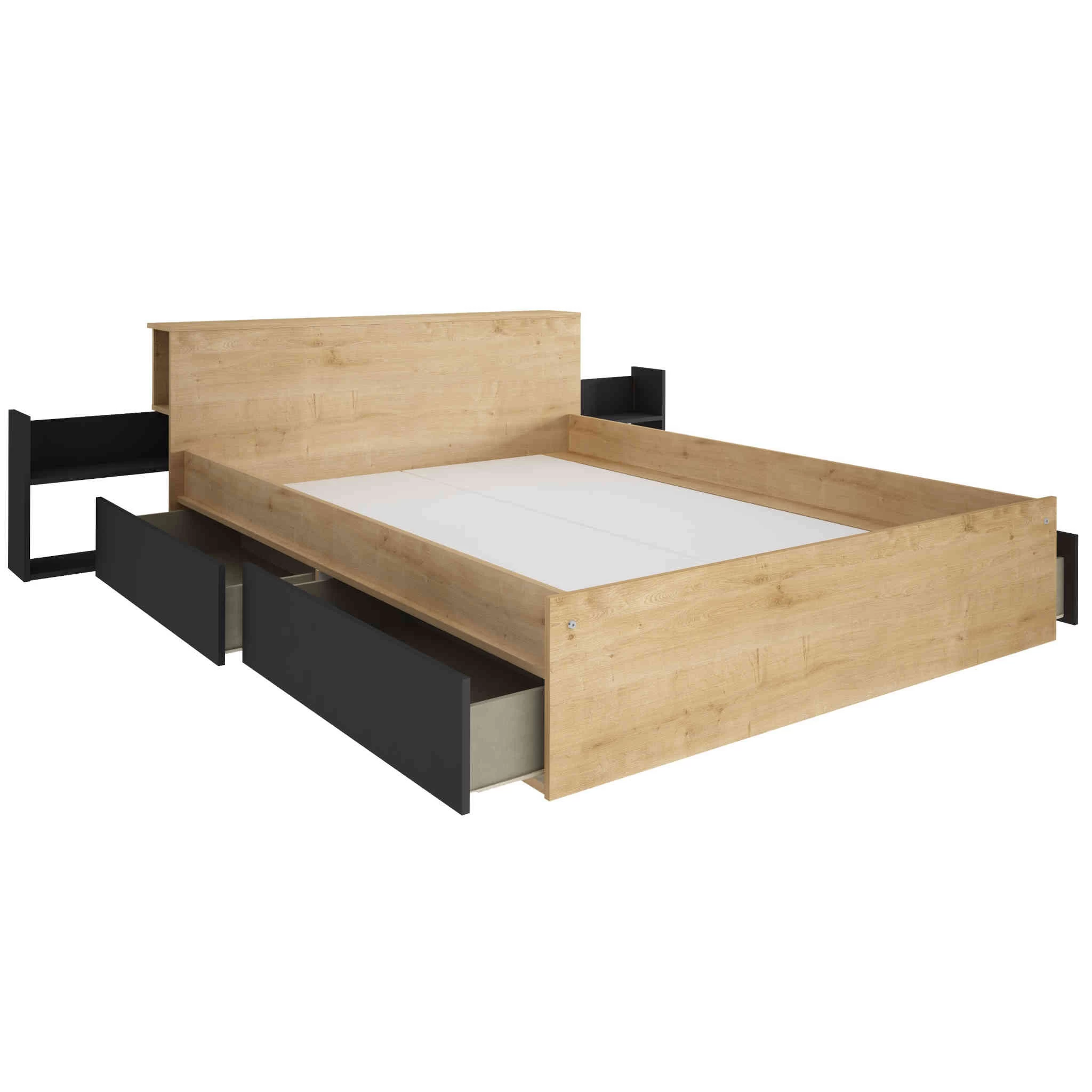 Lit Compact En Bois 140x190 Cm - LI9053 – Image 12