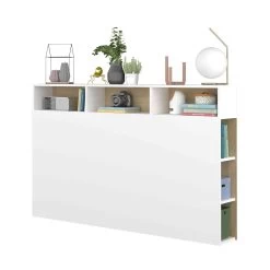 Tête De Lit Avec Niches De Rangement En Bois - TL9052