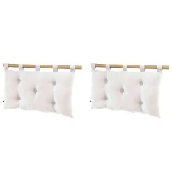 Lot De 2 Têtes De Lit à Suspendre Double Gaze 50x80 Cm