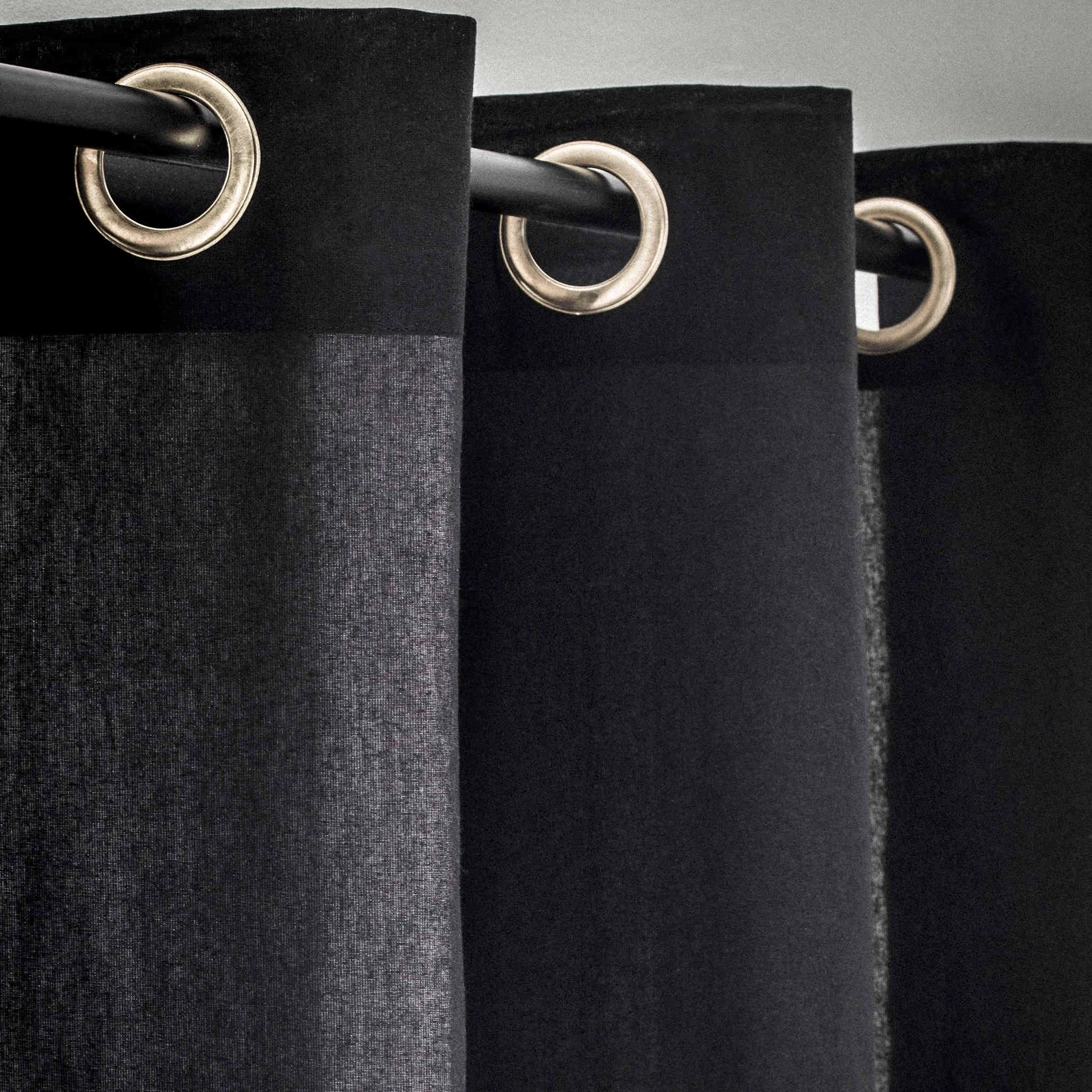 Rideau à œillets Today Gold Is Black 140x240 – Image 2