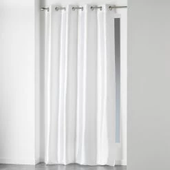 Rideau Shantung Shana Blanc 140x240 - Douceur D'intérieur