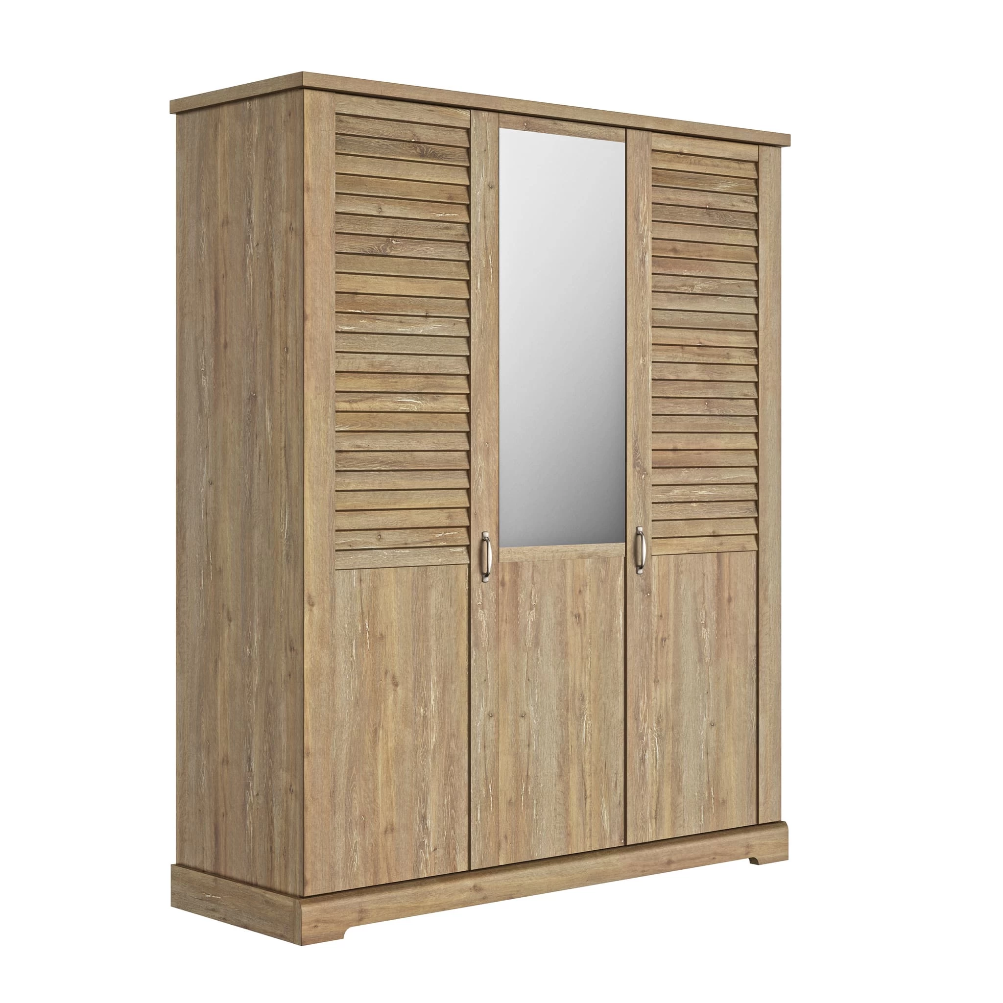 Lit Et Armoire En Bois Clair - LT5079 – Image 5