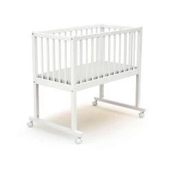 Berceau Bébé à Barreaux En Bois 40x80