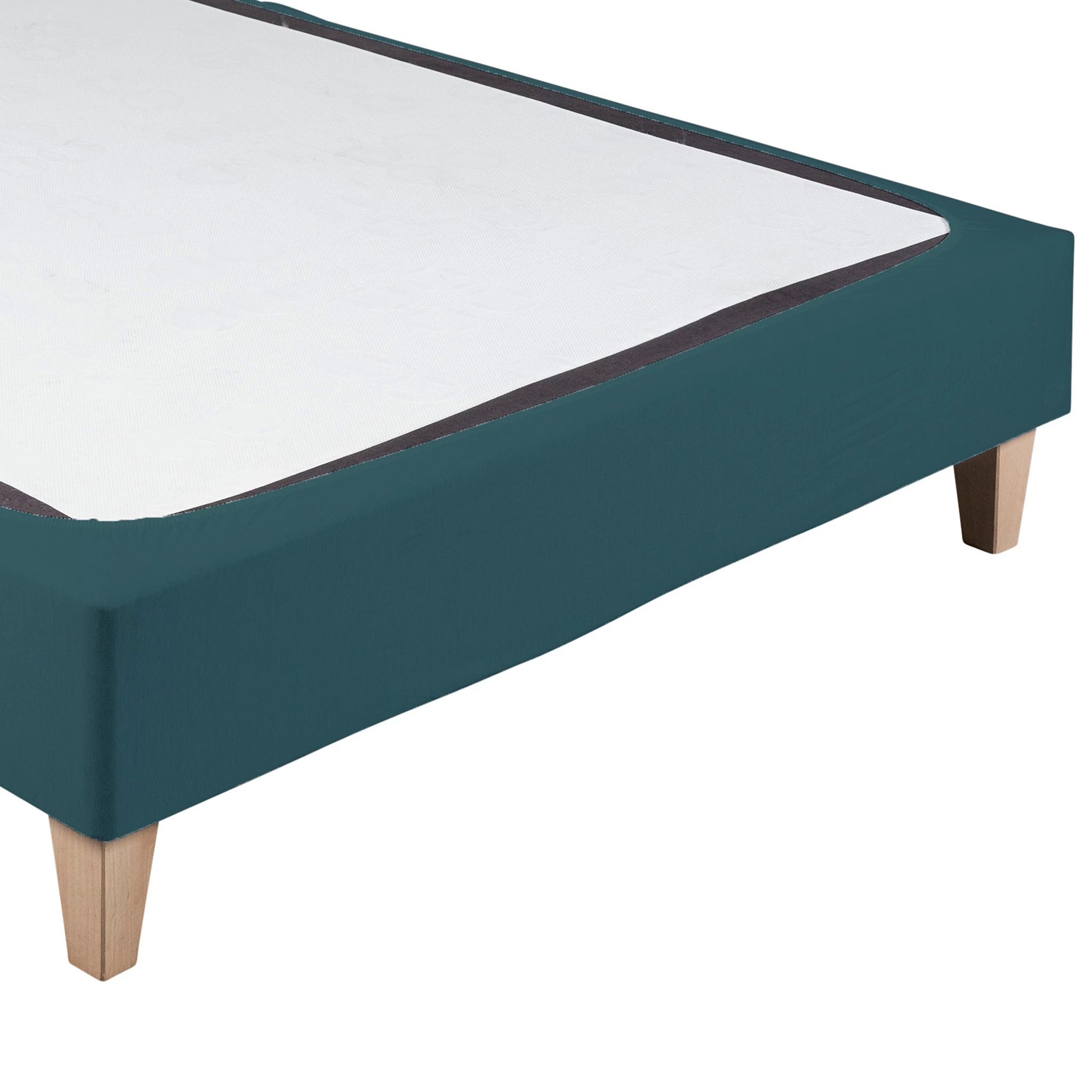 Cache-sommier Coton Jersey Bleu Canard – Image 2