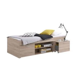 Lit Enfant 90x200 Avec Multiples Rangements En Bois - LT13024