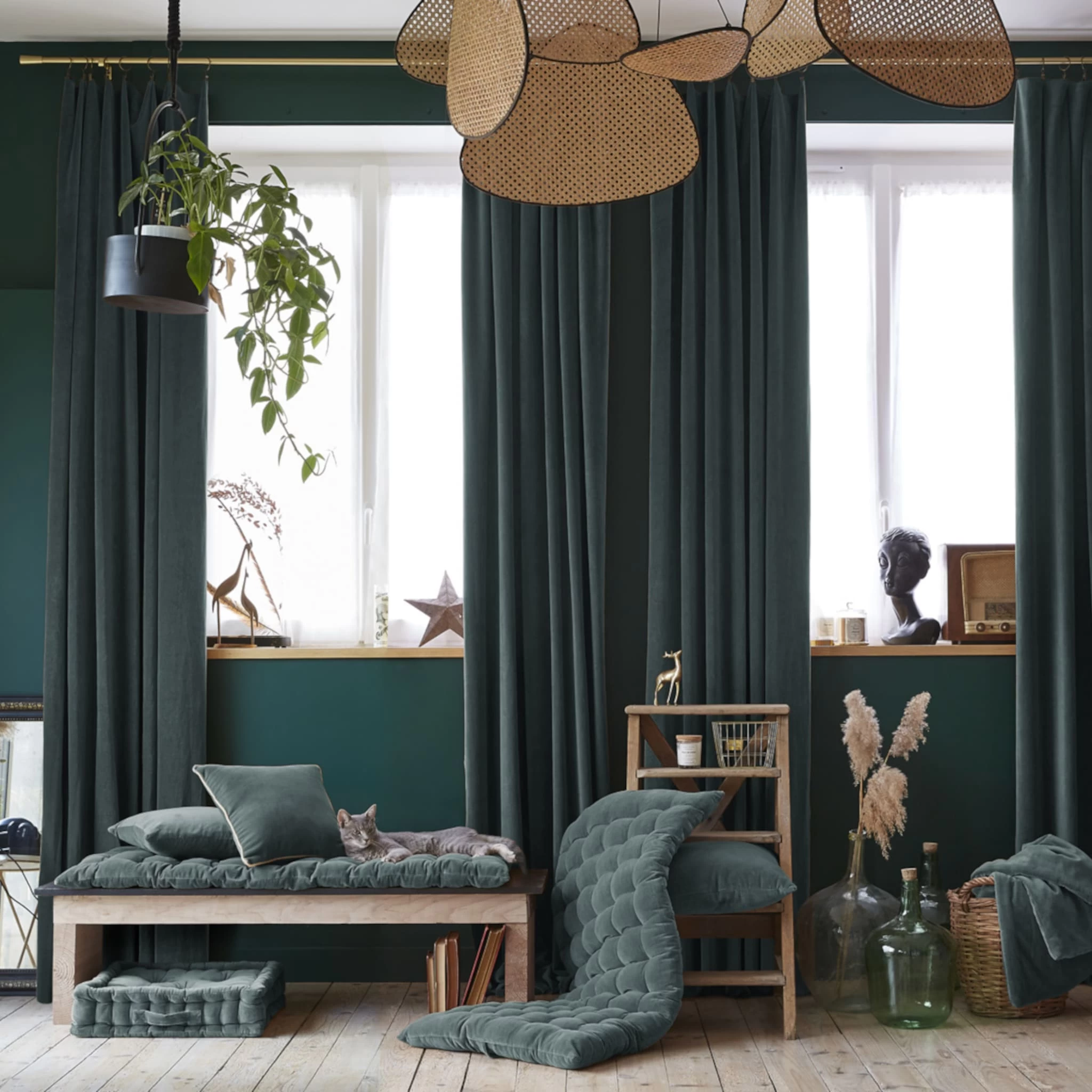 Rideau à Pinces Velours 140x270 Cm – Image 2