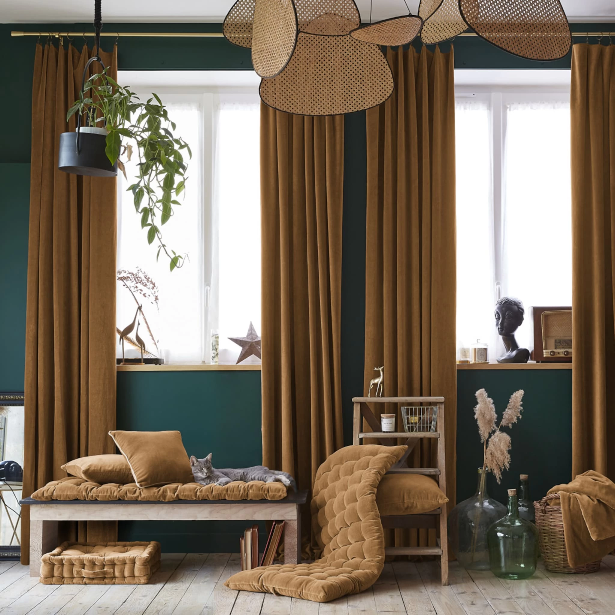 Rideau à Pinces Velours 140x270 Cm – Image 3