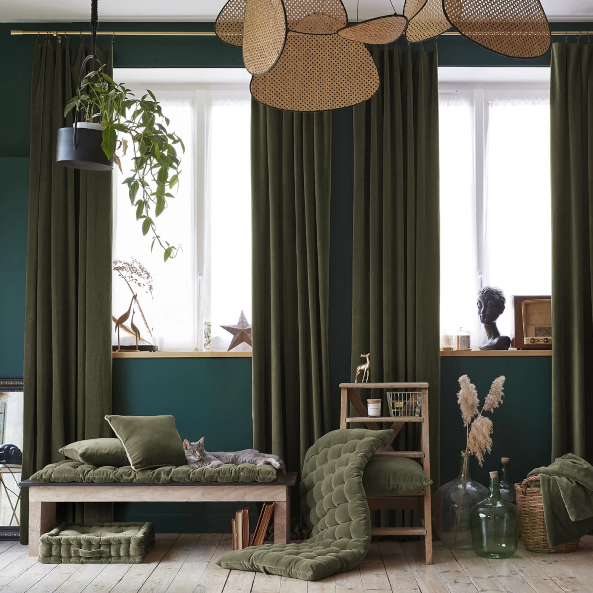 Rideau à Pinces Velours 140x270 Cm – Image 4