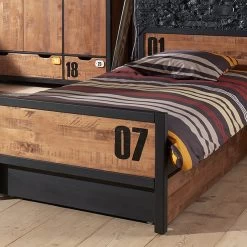 Lit Enfant En Bois + Tiroir 90x200 ES2000