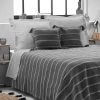 Couvre-lit Coton Jacquard Jakady Anthracite