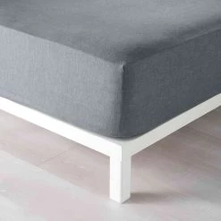 Drap Housse Polycoton Actually Anthracite Bonnet 30 Cm