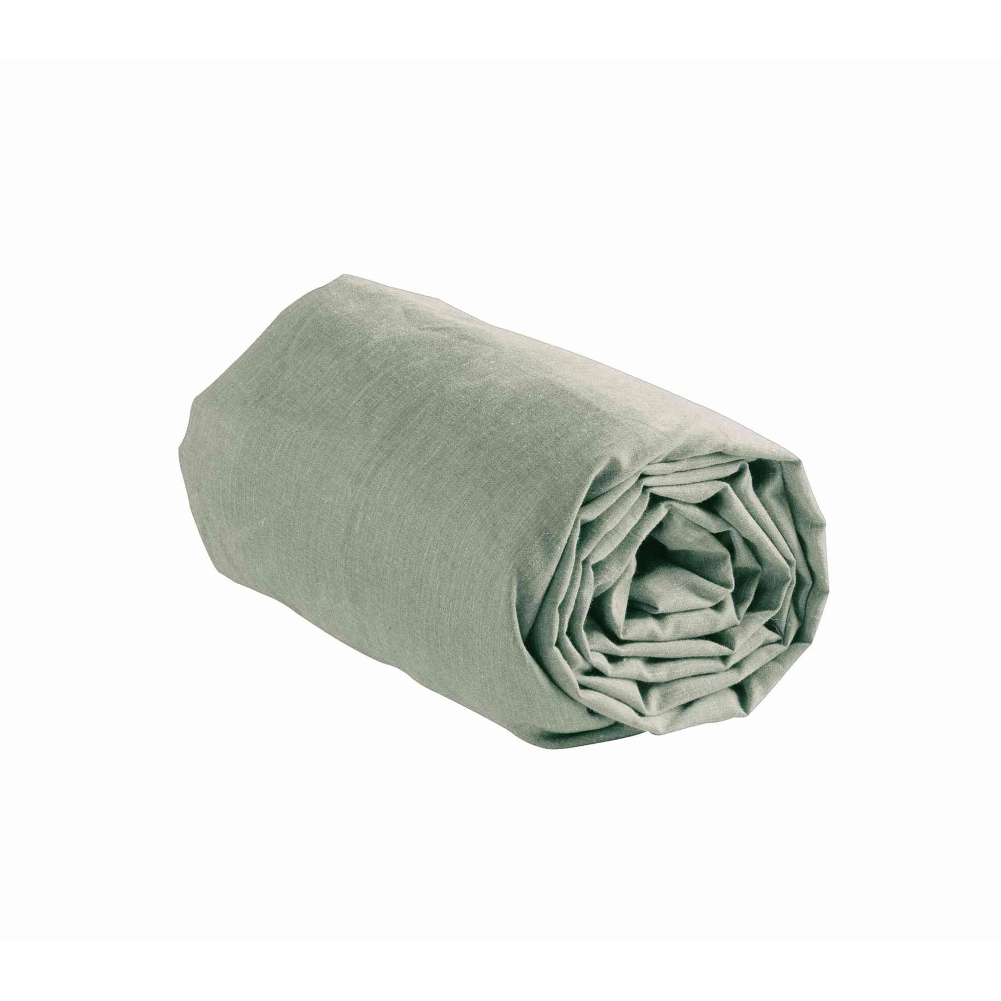 Drap Housse Polycoton Actually Kaki Bonnet 30 Cm – Image 3