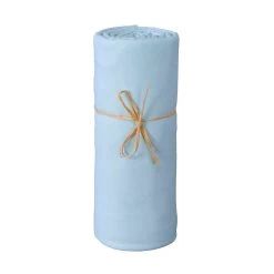Drap Housse Bébé Jersey Bio Bleu