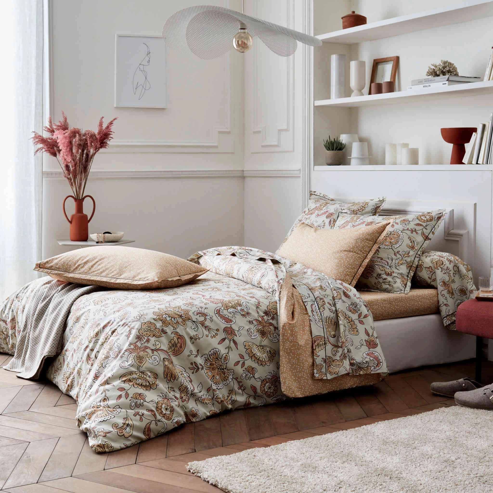 Drap Housse Percale Santal Beige Bonnet 40 Cm - Tradilinge – Image 3