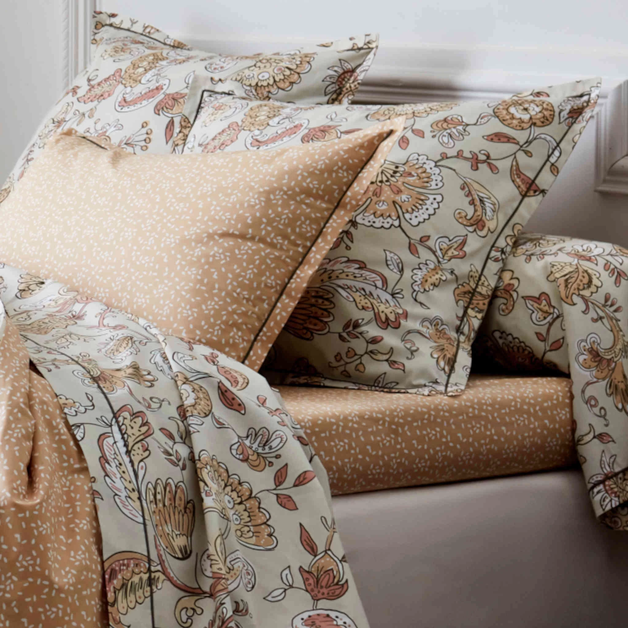 Drap Housse Percale Santal Beige Bonnet 40 Cm - Tradilinge – Image 2