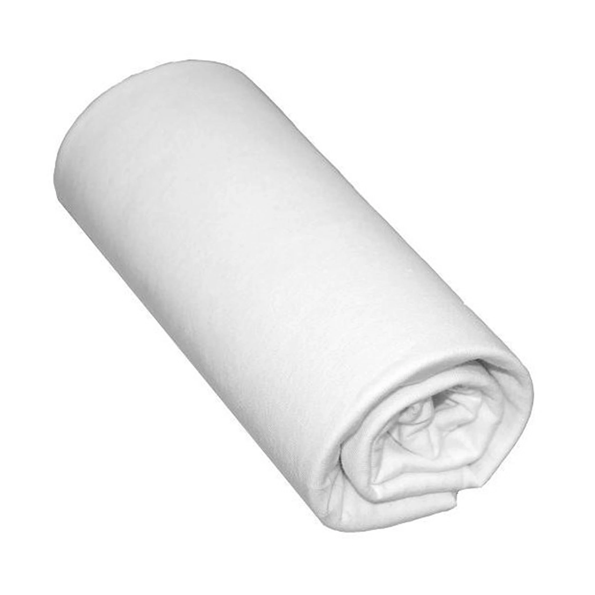 Drap Housse Bébé 100% Coton Blanc - Bonnet 15 Cm