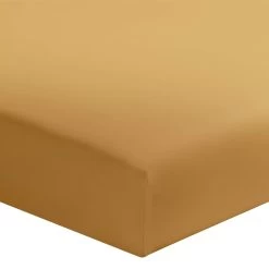 Drap Housse Curry 100% Coton Biologique Bonnet 30 Cm