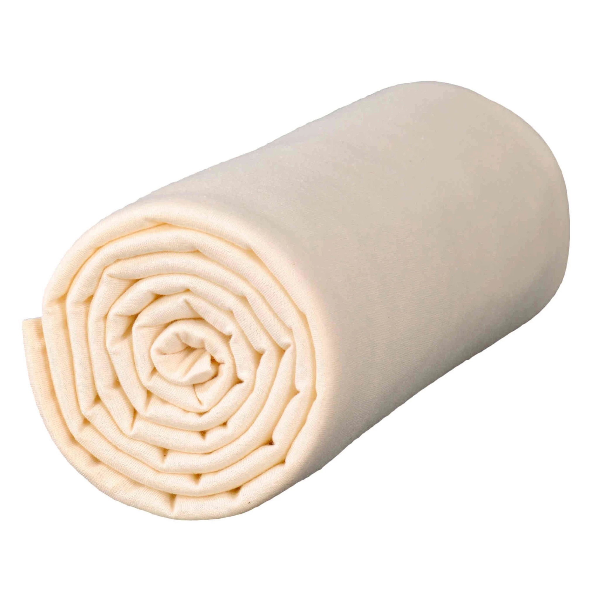 Lot De 2 Draps Housses Bébé Jersey Bio écru Et Bleu – Image 2