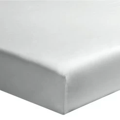 Drap Housse Bébé Bleu Glacier Percale Bonnet 15 Cm