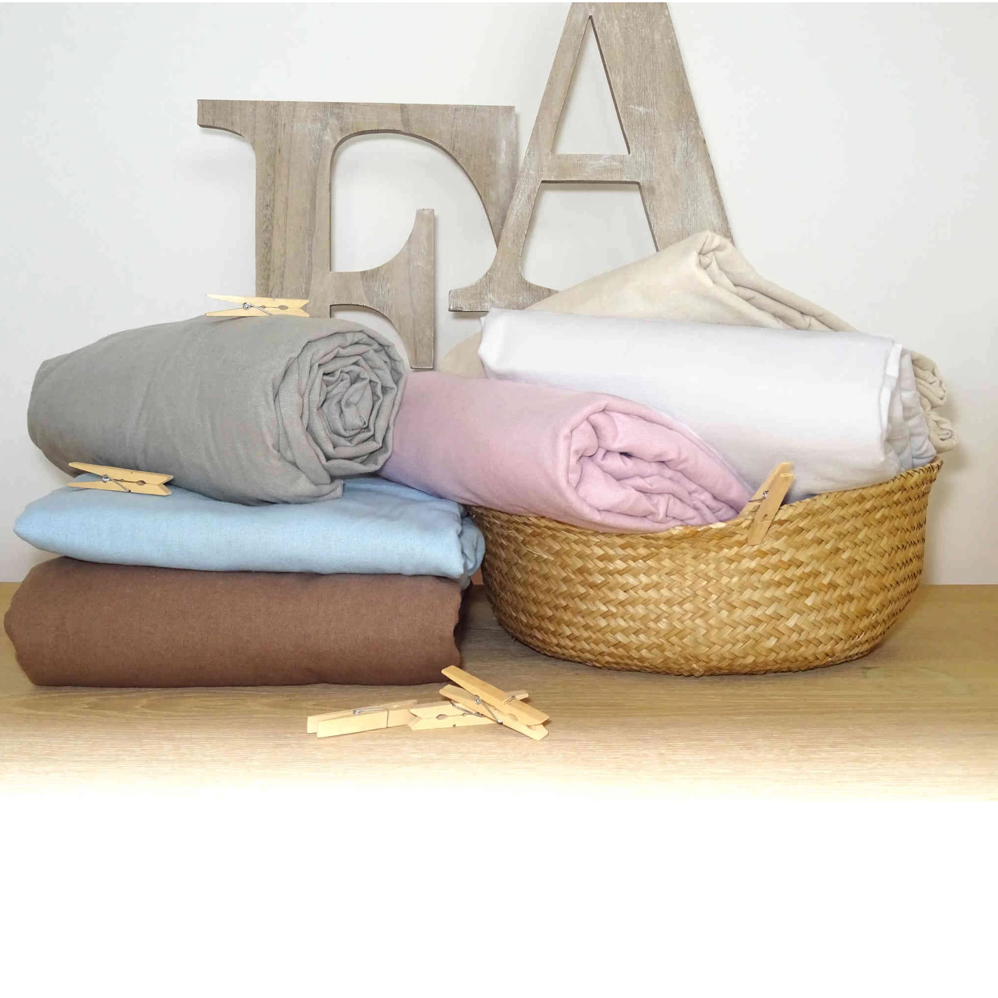 Drap Housse Flanelle Blanc Bonnet 30 Cm - Tradilinge – Image 2