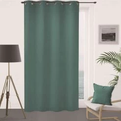 Rideau Occultant à œillets Flash Bleu Canard