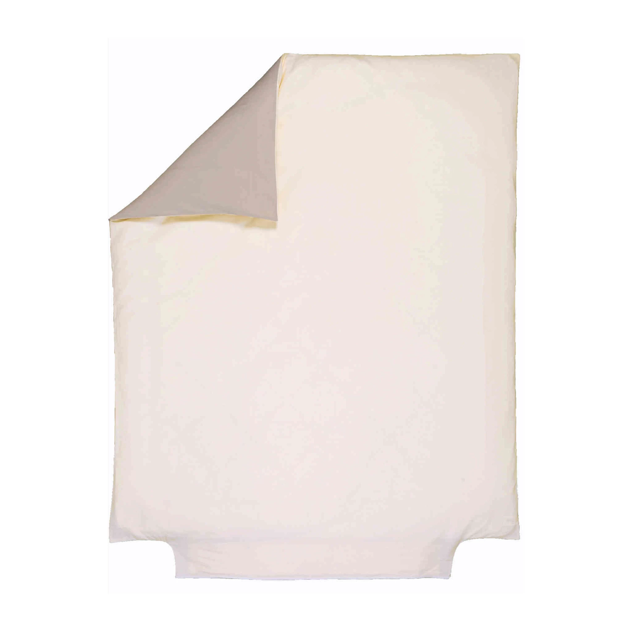 Housse De Couette Bébé Bicolore 100% Coton Bio 120x150 – Image 3