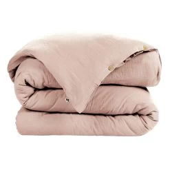 Housse De Couette Double Gaze De Coton Rose