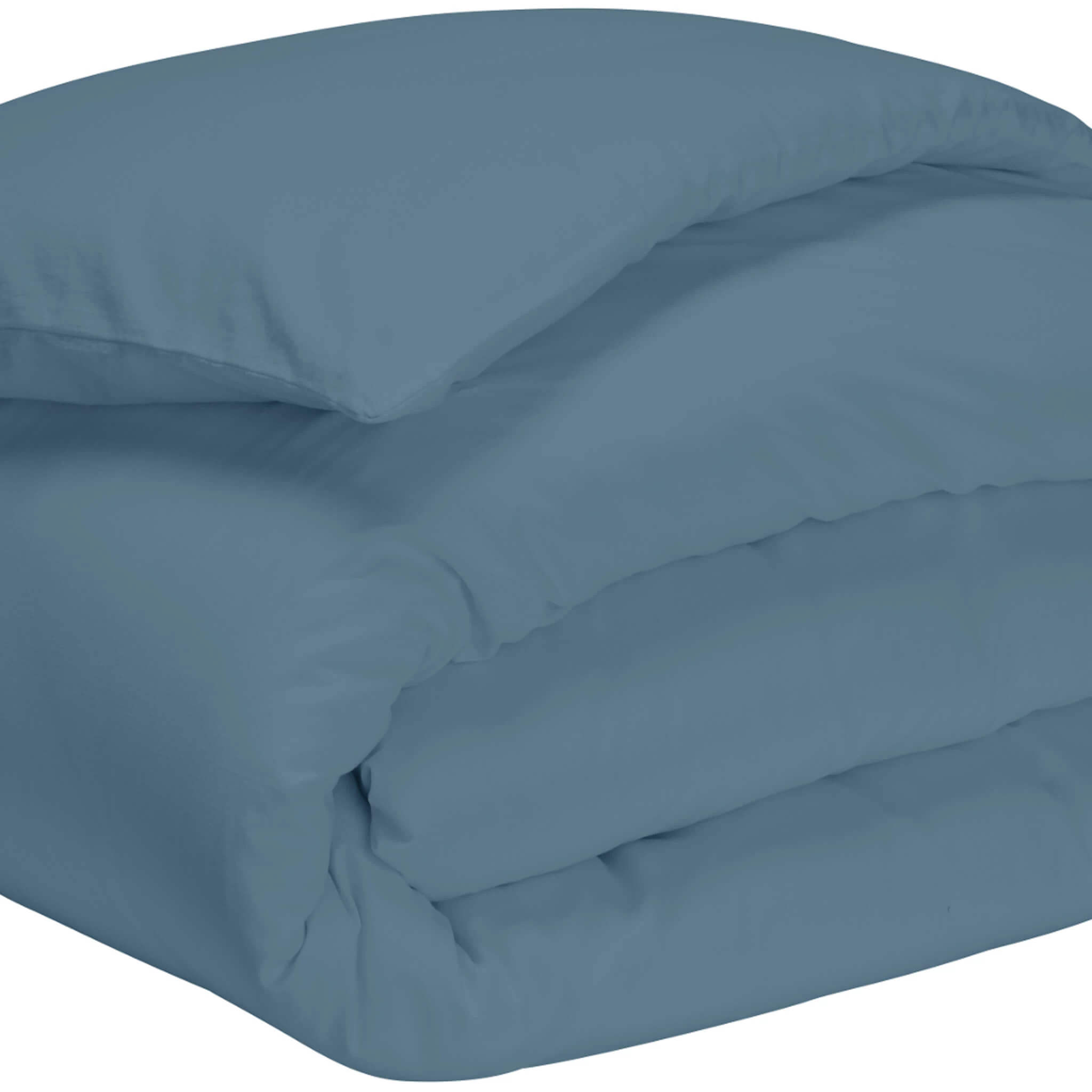 Housse De Couette Bleu Minéral 100% Coton Biologique – Image 2