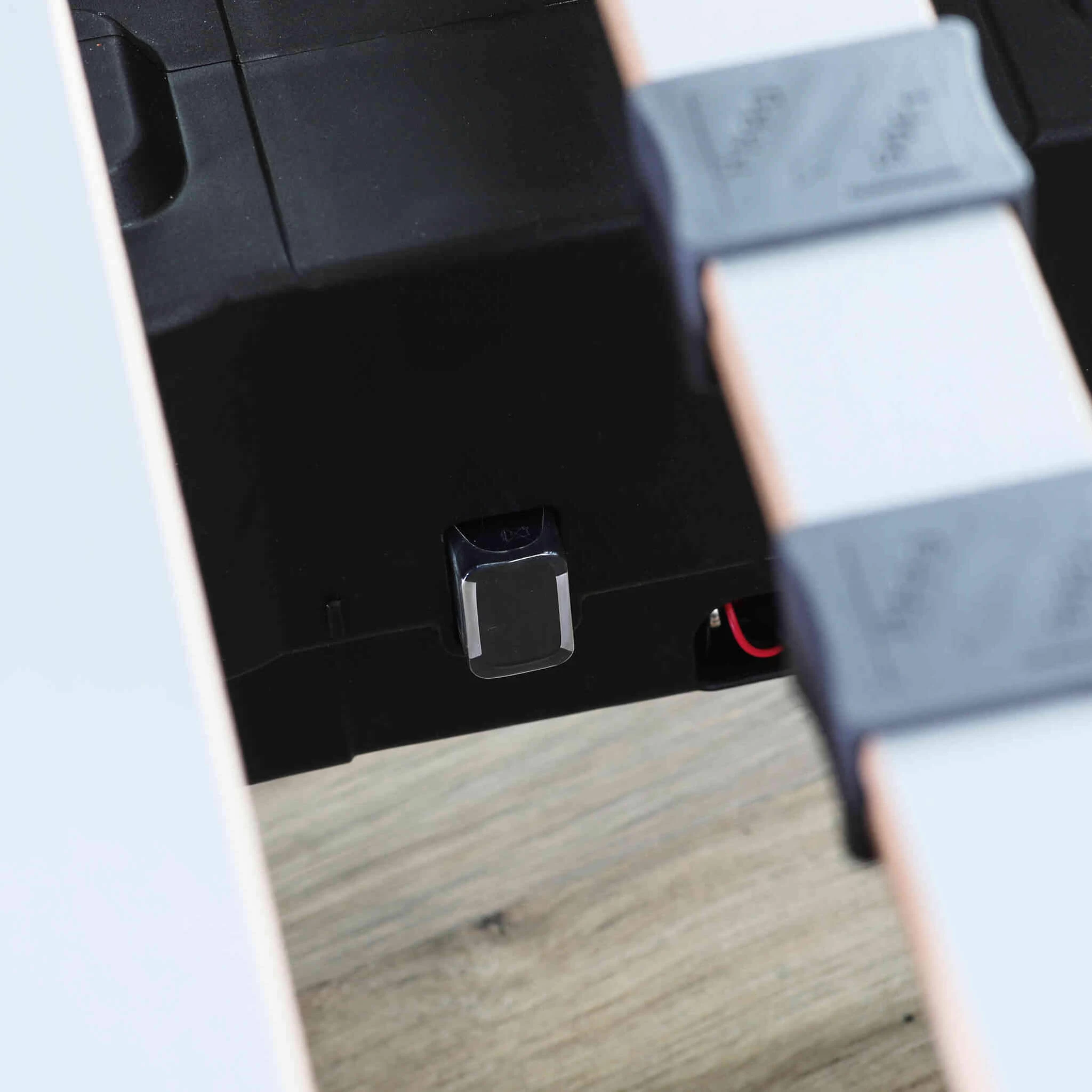 Sommier électrique De Relaxation Tout Lattes Tissu Gris Clair – Image 5