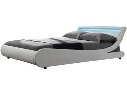 Lit LED "Natacha" - 160 X 200 Cm - Blanc