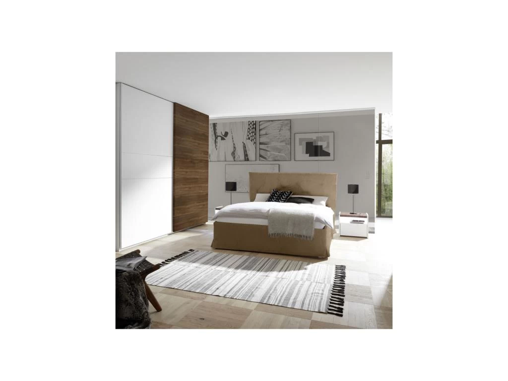 Lit Coffre 160*200 Cm Simili Cuir Tabac - ANIECE â Image 5