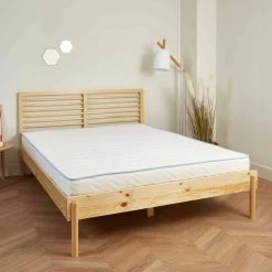 Lit En Bois Massif Avec Sommier 140x190 - LT17002