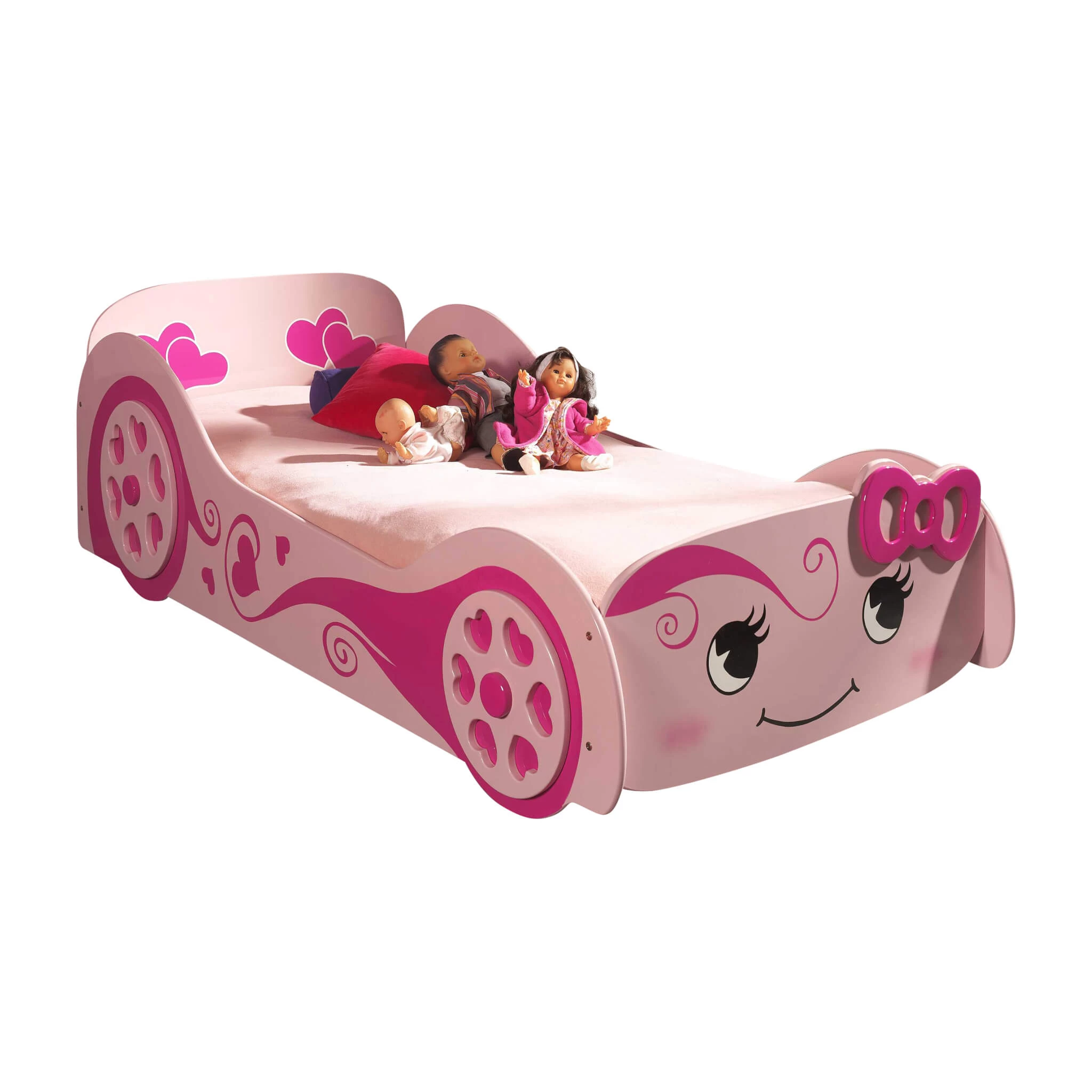 Lit Enfant Voiture Fille Love 90x200