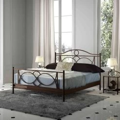 Lit En Métal Brun - LT4008