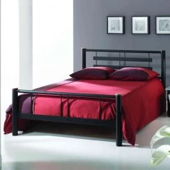 Lit En Métal Noir - LT4004