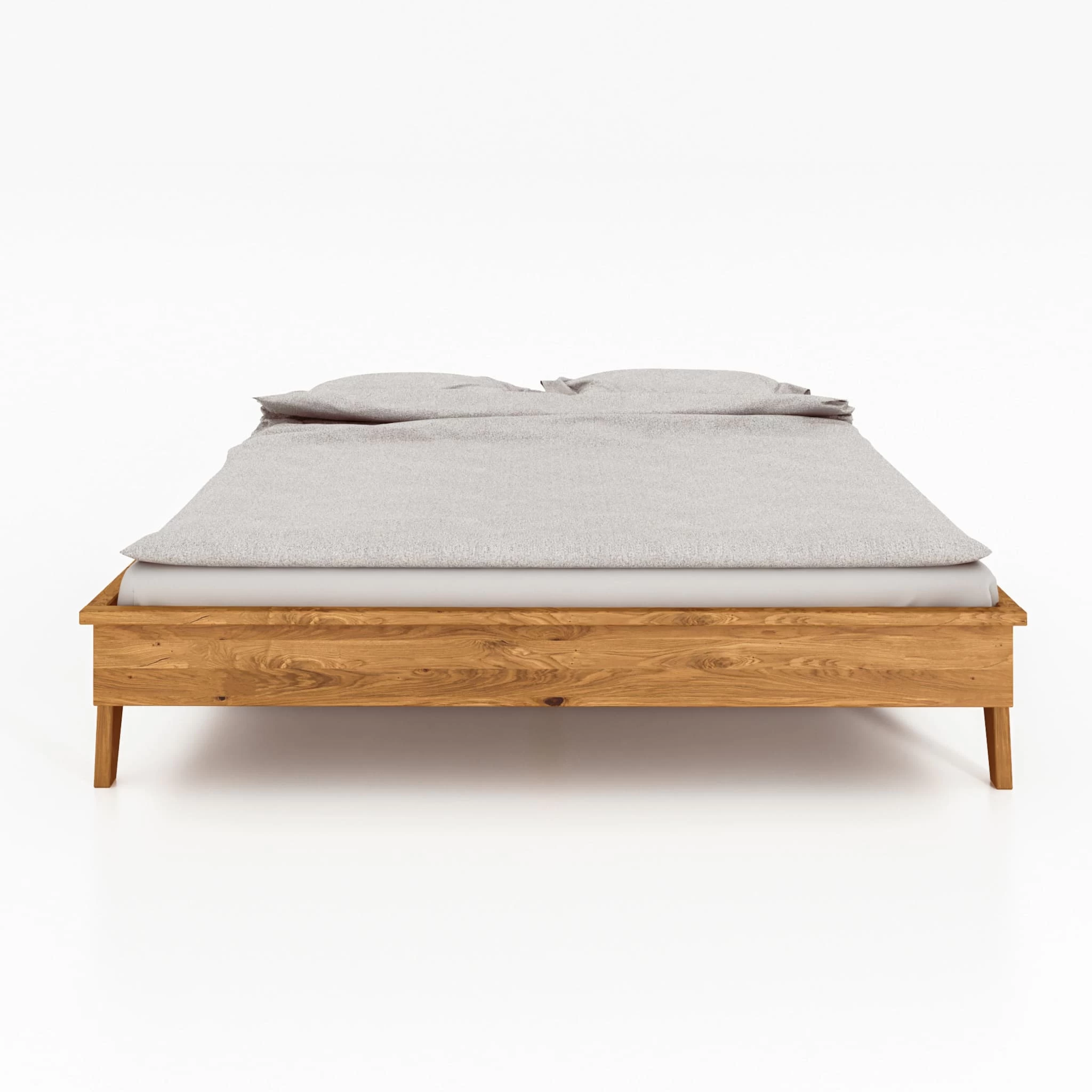 Lit Avec Pieds Inclinés En Chêne Massif Clair - LT36003 – Image 3