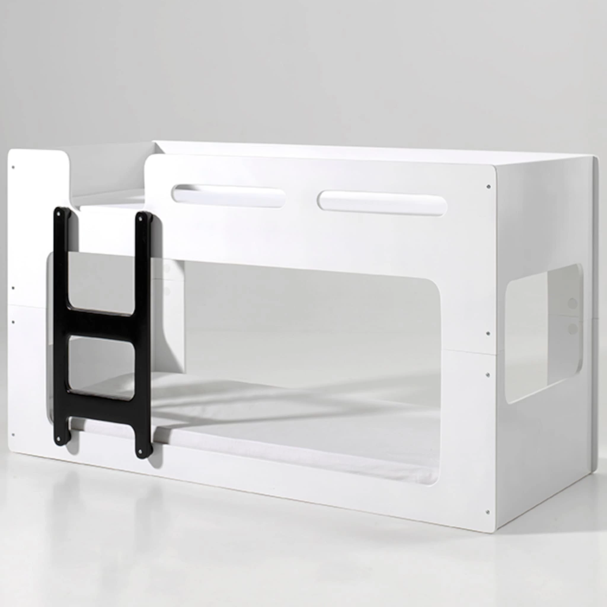 Lit Superposé Enfant Blanc Laqué 90x200 - Terre De Nuit