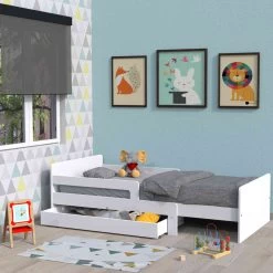 Lit Enfant évolutif Avec Tiroir En Bois - LT14001