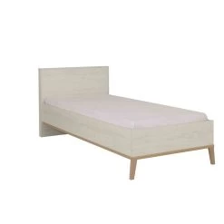 Lit Enfant En Bois Imitation Chêne Blanchi - LT5058