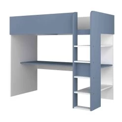 Lit Enfant Mezzanine 90x200 En Bois - LT9013