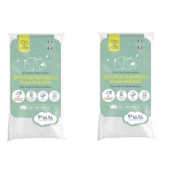 Lot De 2 Protèges Matelas Bébé Imperméables éponge Bamboo Sans Traitement