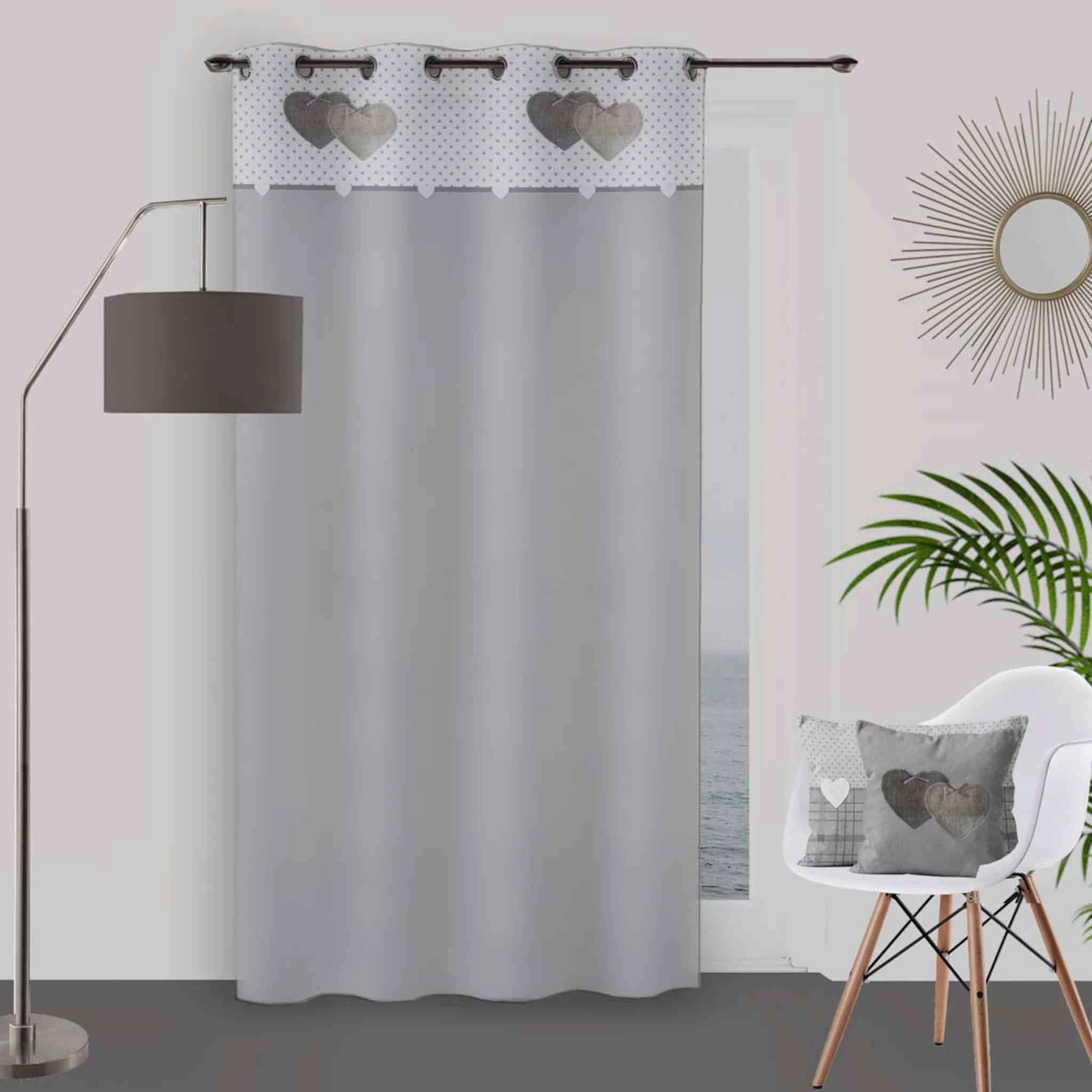 Rideau à œillets Love 135x250 Cm
