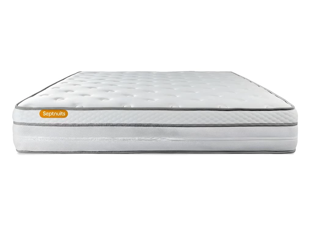 Matelas 180x200 Memo Luxe Ressorts Ensachés + Mémoire De Forme 5 Zones De Confort MAXI épaisseur – Image 2