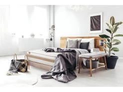 Matelas LE RAFFINÉ 200x200cm Ressorts Ensachés + Mémoire De Forme BioVisco - Maxi épaisseur 26cm