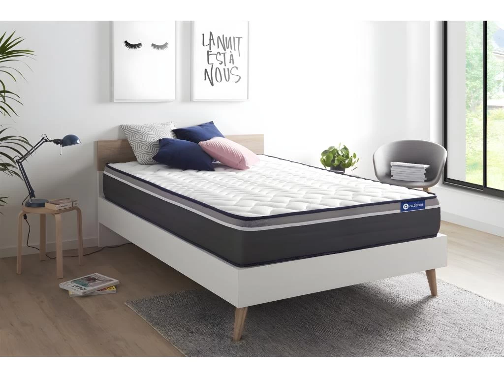 ACTISOM Matelas 180x200 Latex+Mémoire De Forme Maxi épaisseur 7zones De Confort