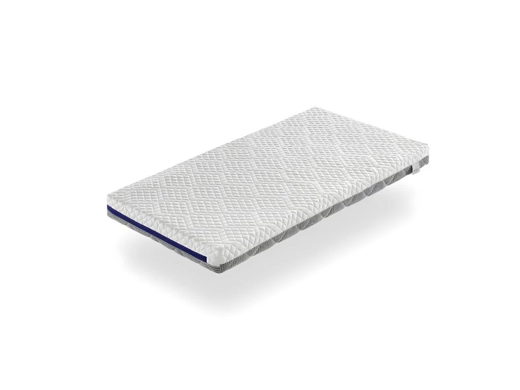 Matelas Bebe Mousse A Memoire 57X117X11 CM THEO, Respirant Et Dehoussable. Fermete Ideale