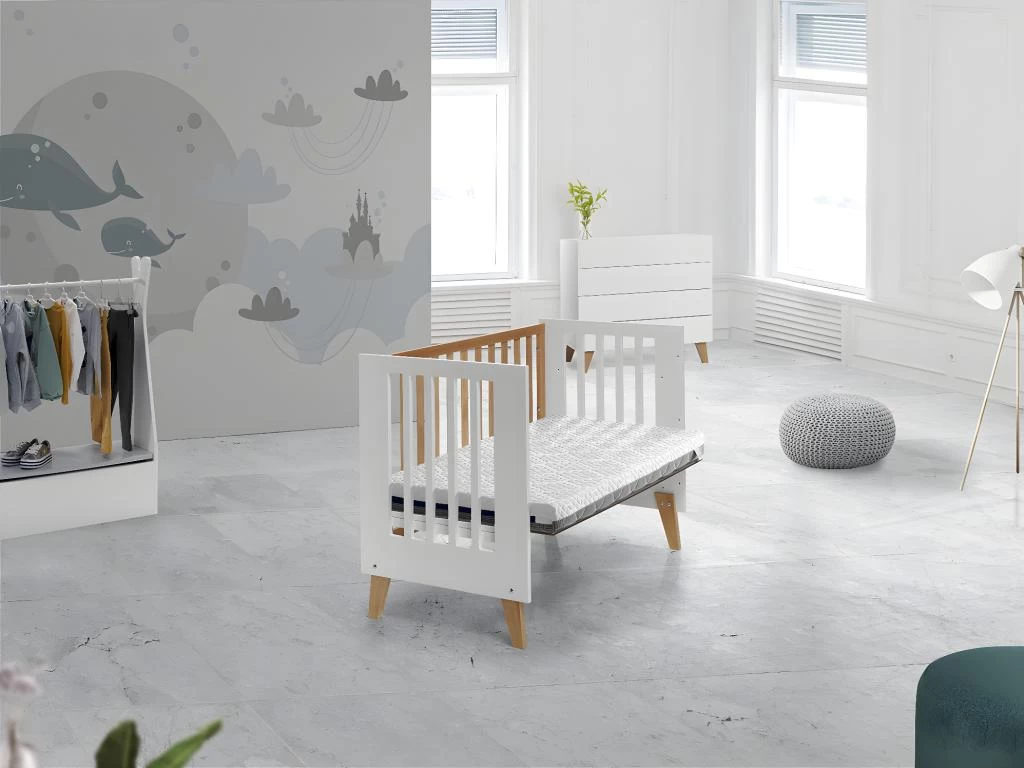 Matelas Bebe Mousse A Memoire 57X117X11 CM THEO, Respirant Et Dehoussable. Fermete Ideale – Image 3