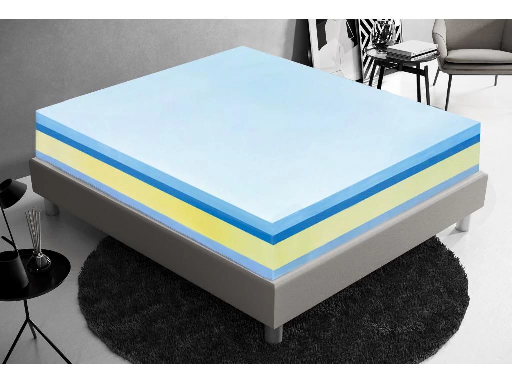 Matelas Mémoire De Forme - Haut 25 Cm – Mémoire 5 Cm - Orthopédie - Housse Amovible 140x200 Cm