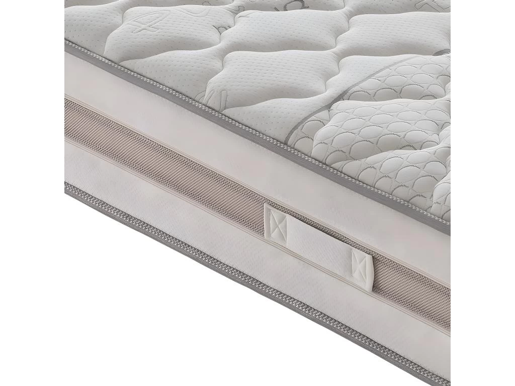 Matelas à Ressorts Ensachés Et à Mémoire De Forme - 9 Zones Différenciées - Déhoussable - Hauteur 25 Cm 140x190 Cm – Image 5