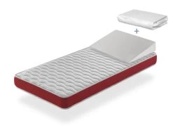 Pack Matelas VELVET 67x137 Epaisseur 11 Cm + Plan Incline 15º + Protege Matelas 67x137 Cm